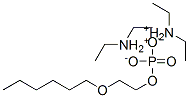bis(diethylammonium) 2-(hexyloxy)ethyl phosphate 结构式