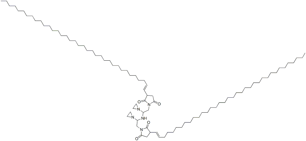 1,1'-[iminobis(ethyleneiminoethylene)]bis[3-(hexatriacontenyl)pyrrolidine-2,5-dione] 结构式