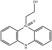 5,10-Dihydro-10-phenarsazineethanol 10-sulfide 结构式