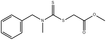 [[[Methyl(phenylmethyl)amino]thioxomethyl]thio]acetic acid methyl ester 结构式