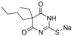 5-Butyl-5-ethyl-2-sodiothio-4,6(1H,5H)-pyrimidinedione 结构式