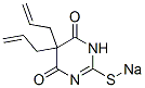 5,5-Diallyl-2-sodiothio-4,6(1H,5H)-pyrimidinedione Structure