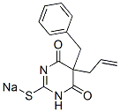 5-Allyl-5-benzyl-2-sodiothio-4,6(1H,5H)-pyrimidinedione Structure