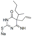 5-Allyl-5,6-dihydro-6-imino-5-(1-methylbutyl)-2-sodiothio-4(3H)-pyrimidinone 结构式