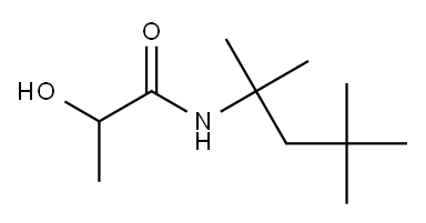 N-(1,1,3,3-Tetramethylbutyl)-2-hydroxypropionamide 结构式
