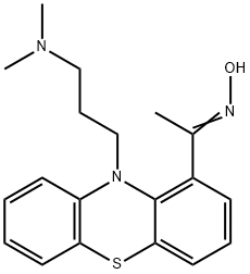 10-(3-Dimethylaminopropyl)-10H-phenothiazin-1-yl(methyl) ketone oxime 结构式