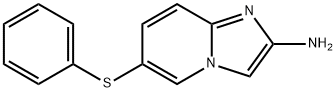 IMidazo[1,2-a]pyridin-2-aMine, 6-(phenylthio)- 结构式