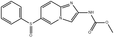 CarbaMic acid, [6-(phenylsulfinyl)iMidazo[1,2-a]pyridin-2-yl]-, Methyl ester (9CI) 结构式