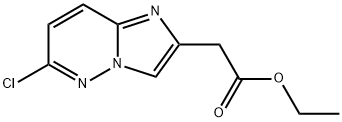 2-(6-氯咪唑并[1,2-B]哒嗪-2-基)乙酸乙酯 结构式
