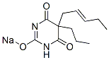 5-(2-Pentenyl)-5-propyl-2-sodiooxy-4,6(1H,5H)-pyrimidinedione 结构式