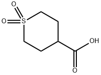 1,1-二氧代-六氢-1L6-硫基吡喃-4-甲酸, 64096-87-3, 结构式