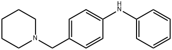 N-[4-[(1-Piperidinyl)methyl]phenyl]aniline Structure