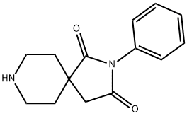 2-苯基-2,8-二氮杂螺[4.5]癸烷-1,3-二酮 结构式