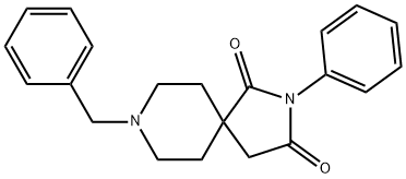 8-苄基-2-苯基-2,8-二氮杂螺[4.5]癸烷-1,3-二酮 结构式