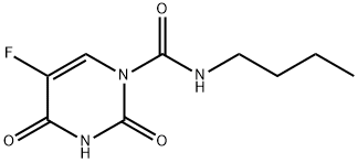 1-Butylcarbamoyl-5-fluorouracil 结构式