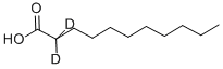 十一烷酸-D2 结构式