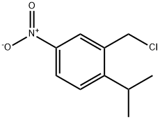 2-(chloromethyl)-1-(1-methylethyl)-4-nitrobenzene 结构式