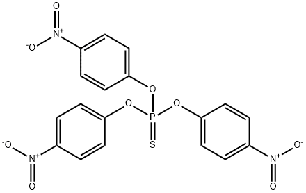 O,O,O-tris(4-nitrophenyl) thiophosphate 结构式
