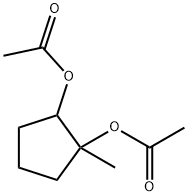 1,2-Cyclopentanediol,1-methyl-,diacetate(9CI) 结构式
