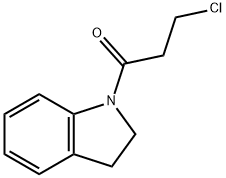 3-氯-1-(2,3-二氢-1H-吲哚-1-基)丙基-1-酮 结构式
