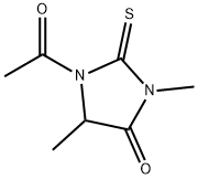 Hydantoin, 1-acetyl-3,5-dimethyl-2-thio-, 结构式