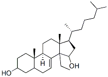 14-ethylcholest-7-ene-3,15-diol 结构式