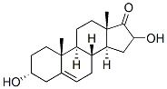 (3a)-3,16-dihydroxy-Androst-5-en-17-one 结构式