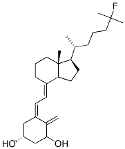 1-hydroxy-25-fluorovitamin D3 结构式
