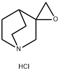 螺[1-氮杂双环[2.2.2]辛烷-3,2'-环氧乙烷] 盐酸盐 结构式