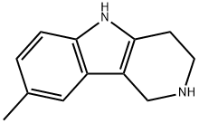 8-甲基-2,3,4,5-四氢-1H-吡啶并[4,3-B]吲哚盐酸盐 结构式