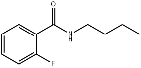 N-N-丁基-2-氟苯甲酰胺 结构式