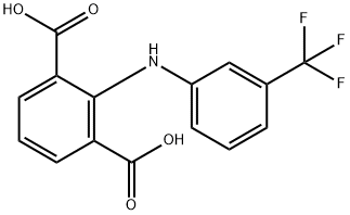 1,3-Benzenedicarboxylic  acid,  2-[[3-(trifluoromethyl)phenyl]amino]- 结构式