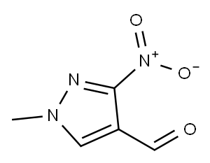 1H-Pyrazole-4-carboxaldehyde, 1-methyl-3-nitro- (9CI) 结构式