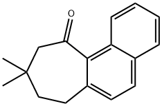 7,8,9,10-Tetrahydro-9,9-dimethyl-11H-cyclohepta[a]naphthalen-11-one 结构式