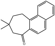 8,9,10,11-Tetrahydro-9,9-dimethyl-7H-cyclohepta[a]naphthalen-7-one 结构式