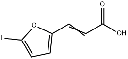 (E)-3-(5-碘-2-呋喃基)丙-2-烯酸 结构式