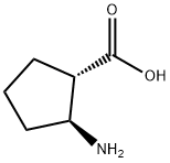 (1S,2S)-(-)-2-氨基-1-环戊烷羧酸 结构式