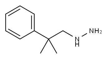 1-(2-methyl-2-phenylpropyl)hydrazine 结构式