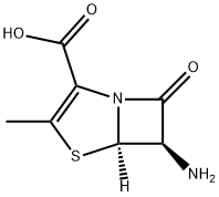 4-Thia-1-azabicyclo[3.2.0]hept-2-ene-2-carboxylicacid,6-amino-3-methyl-7-oxo-,(5R-trans)-(9CI) 结构式