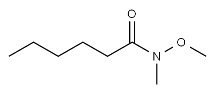 N-甲氧基-N-甲基己酰胺 结构式