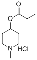 4-PIPERIDINOL, 1-METHYL-, PROPANOATE, HYDROCHLORIDE 结构式