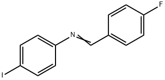 Aniline, 4-iodo-N-(4-fluorobenzylideno)- 结构式