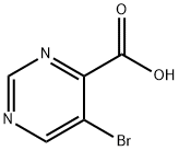 5-溴-4-嘧啶甲酸 结构式