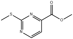 2-(甲硫基)嘧啶-4-羧酸甲酯 结构式