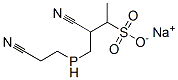 sodium 2-[bis(2-cyanoethyl)phosphine]ethanesulphonate 结构式