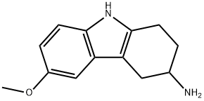 6-甲氧基-2,3,4,9-四氢-1H-咔唑-3-胺 结构式