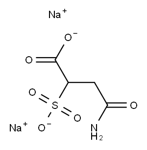 disodium 4-amino-4-oxo-2-sulphonatobutyrate 结构式
