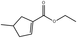 1-Cyclopentene-1-carboxylic acid, 4-methyl-, ethyl ester (9CI) 结构式