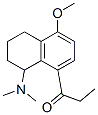1,2,3,4-Tetrahydro-N,N-dimethyl-5-methoxy-8-propionyl-1-naphthalenamine 结构式