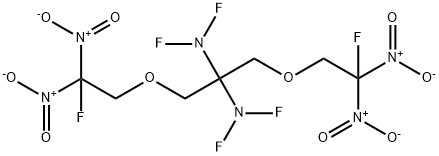 1,3-Bis(2,2-dinitro-2-fluoroethoxy)-N,N,N',N'-tetrafluoro-2,2-propanediamine 结构式